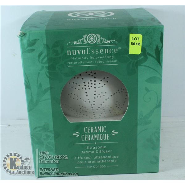 NUVO ESSENCE CERAMIC ULTRASONIC AROMA DIFFUSER.