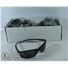 Image 1 : BOX OF SLEEK BLACK NARROW FRAMED SUNGLASSES.