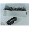 Image 1 : BOX OF SLEEK NARROW LENS SPLIT FRAME SUNGLASSES.