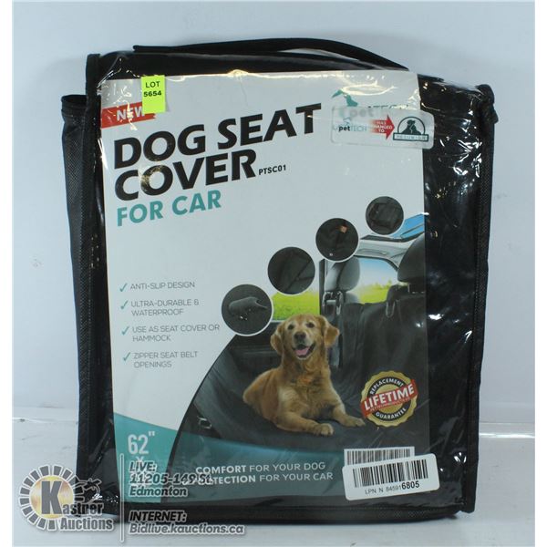 NEW DOG SEAT COVER FOR CAR, USE AS A HAMMOCK OR