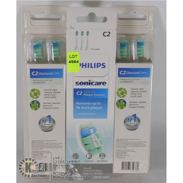 PHILIPS SONIC CARE C2 OPTIMAL DIAMOND CLEAN 3PACK