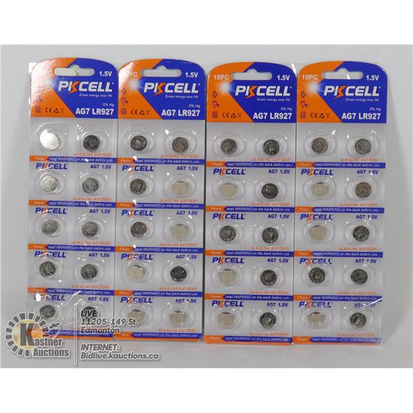LOT OF FOUR 10 PKS OF 1.5VOLT BATTERIES