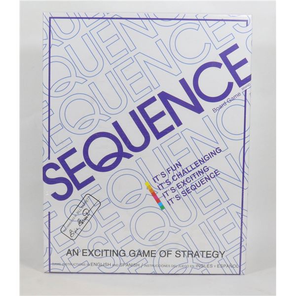 NEW SEQUENCE  A GAME OF STATEGY