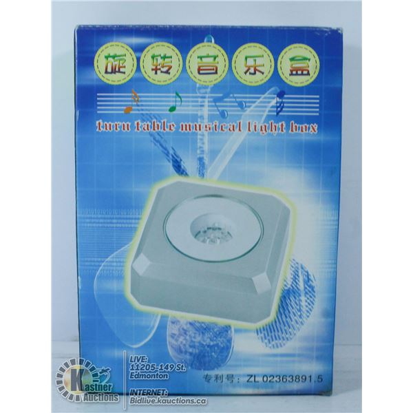 TURNTABLE MUSICAL LIGHT BOX