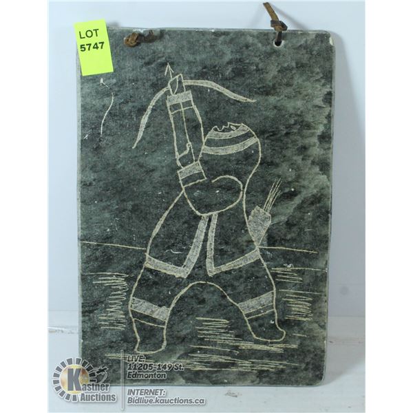 INUIT SOAPSTONE CARVING - ARTIST SIGNED