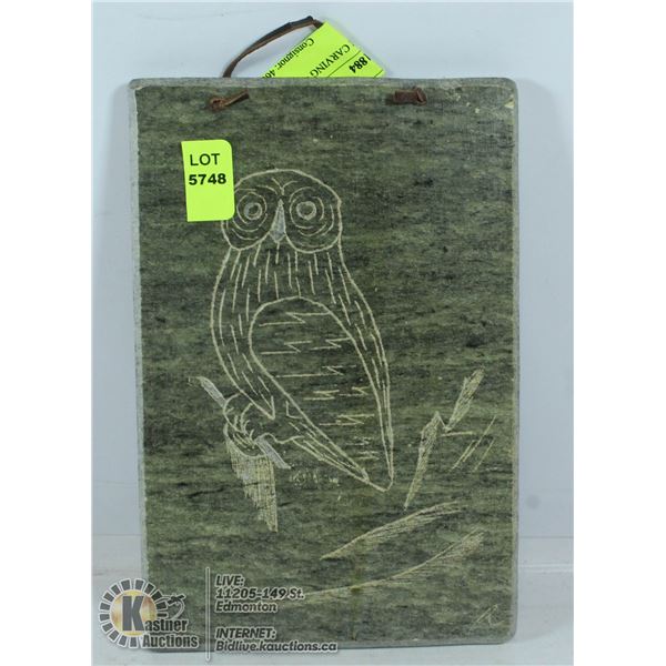 INUIT SOAPSTONE CARVING - ARTIST SIGNED