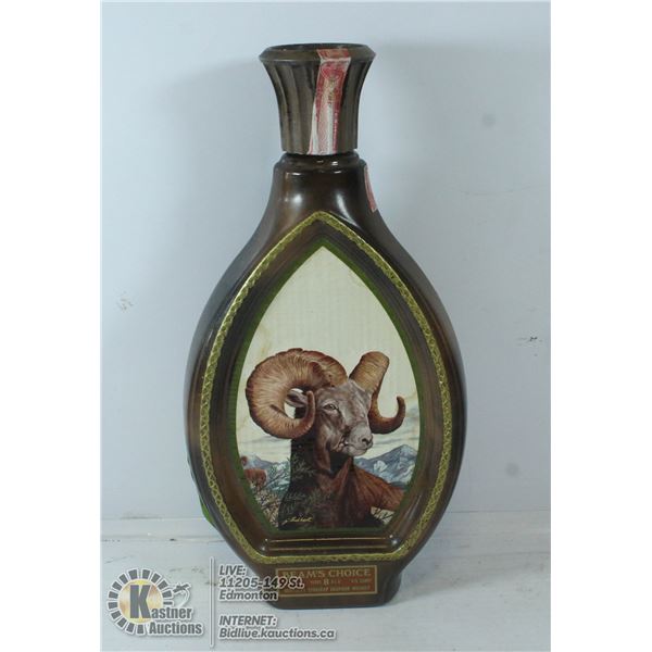 JIM BEAM DECANTER BIG HORN SHEEP