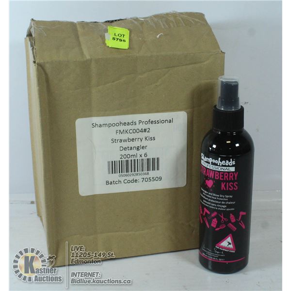 6 PACK SHAMPOOHEADS PROFESSIONAL STRAWBERRY KISS