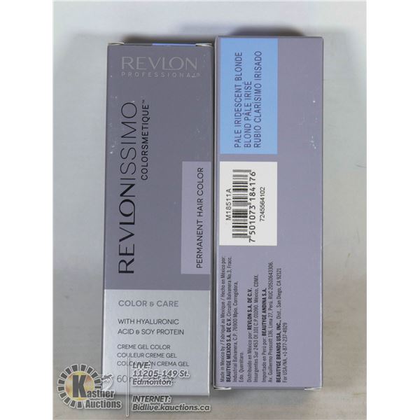 LOT OF 2 REVLONISSIMO PERMANENT HAIR COLOR