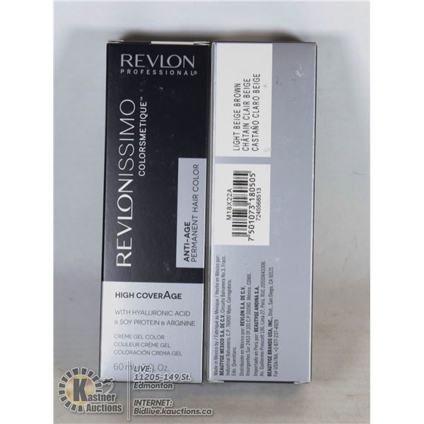 LOT OF 2 REVLONISSIMO PERMANENT HAIR COLOR