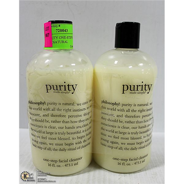 2PK OF PURITY ONE-STEP FACIAL CLEANSER NATURAL