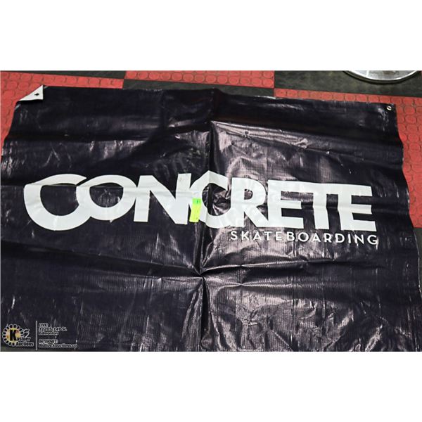 CONCRETE SKATEBOARDING BANNER