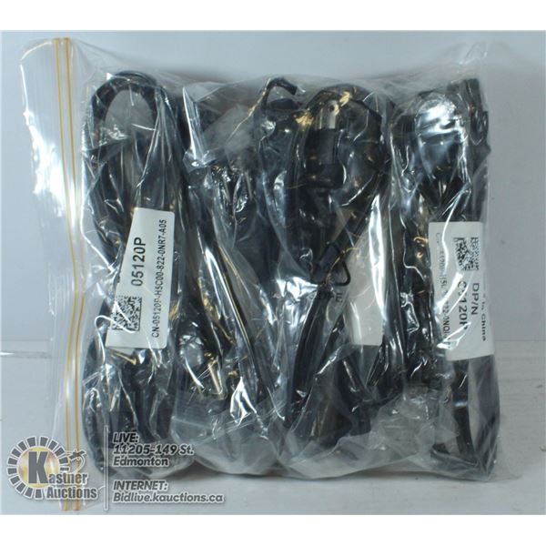 BAG OF 5 FT POWER CORDS
