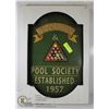 Image 1 : BILLIARD PLAQUE 16" X 24