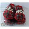Image 1 : TWO PAIRS OF BERGMAN KELLY "CEO MOM" SLIPPERS.