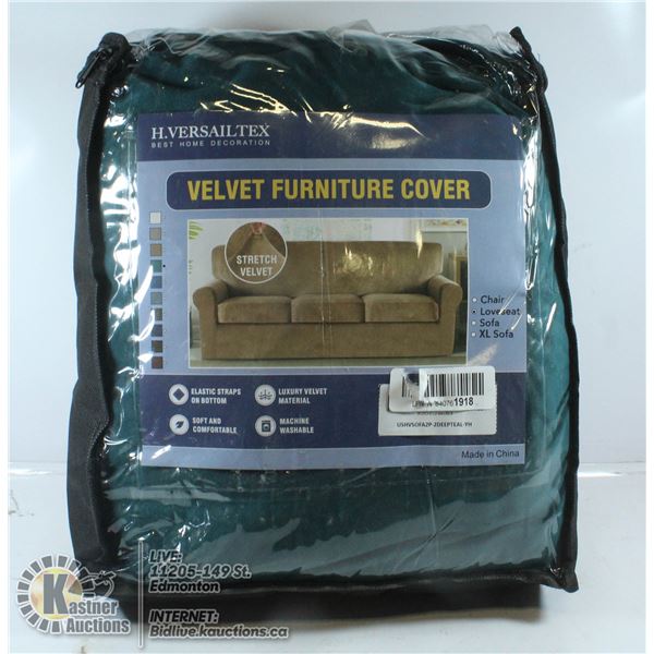 VELVET FURNITURE COVER FOR LOVESEAT.