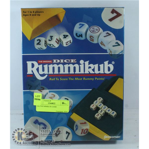 DICE RUMMIKUB GAME