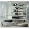 Image 1 : SET OF HEAVY CUTLERY & KITCHEN TOOLS, COMES WITH