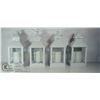 Image 1 : LOT OF 4 DECORATIVE CANDLE LANTERNS, BATTERY