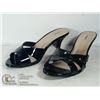 Image 1 : PAIR OF PATTEN BLACK SANDAL HEELS, SIZE 9