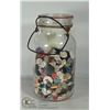 Image 1 : ANTIQUE JAR FULL OF BUTTONS