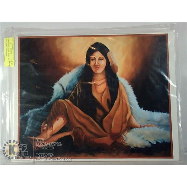 ABORIGINAL LADY PRINT BY ONE TRUE SPIRIT CREATIONS