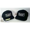 Image 1 : LOT OF 2 NEW "RAW" BALLCAPS