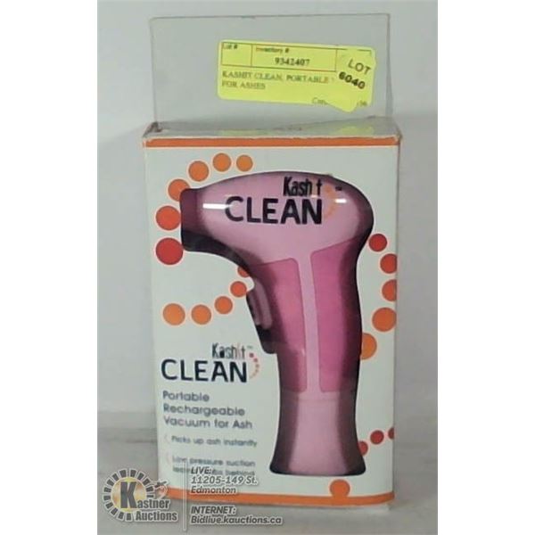 KASHIT CLEAN, PORTABLE VACUUM FOR ASHES