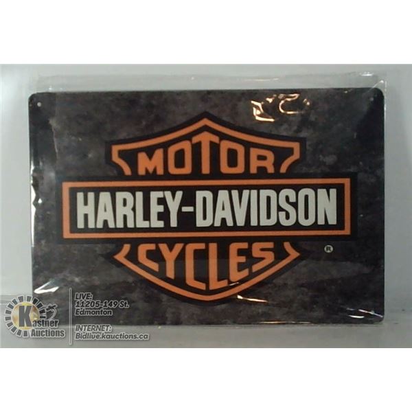 HARLEY DAVIDSON METAL SIGNS 8" X 12"
