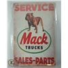 Image 1 : MACK TRUCKS SERVICE METAL SIGNS 8" X 12"