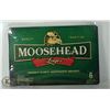 Image 1 : MOOSEHEAD METAL SIGN, 12" X 8"
