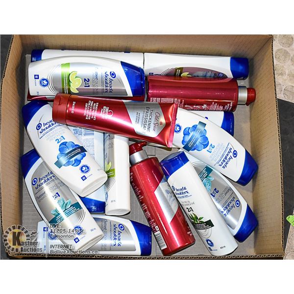 FLAT OF MOSTLY HEAD AND SHOULDERS PRODUCTS