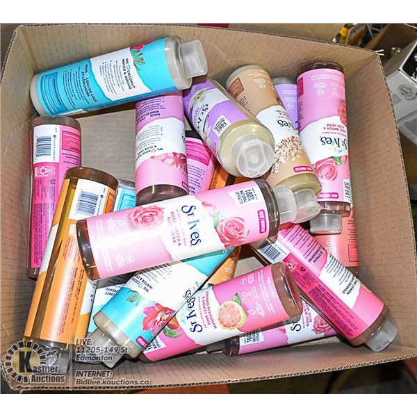 BOX OF SKIN CARE PRODUCTS