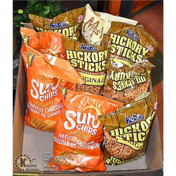 FLAT LOT OF BRAND NAME POTATO CHIPS