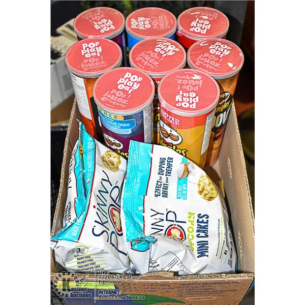 FLAT LOT OF  VARIOUS PRINGLES POTATO CHIPS