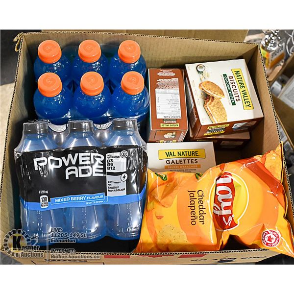 FLAT LOT OF VARIOUS SNACK FOODS