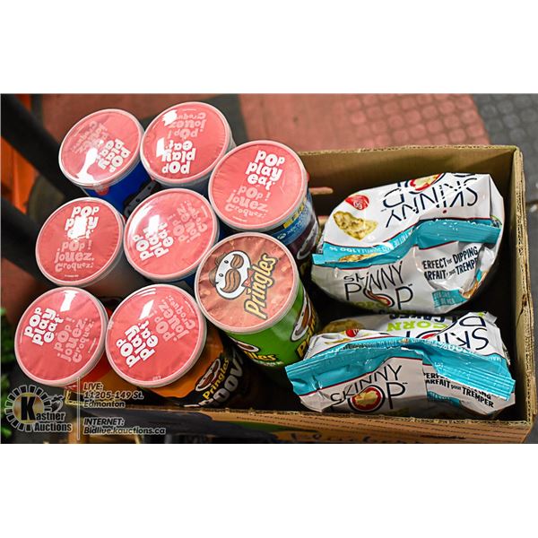 FLAT LOT OF  VARIOUS PRINGLES POTATO CHIPS