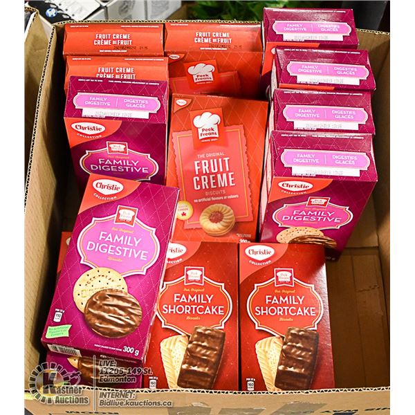 FLAT LOT OF VARIOUS KINDS OF COOKIES