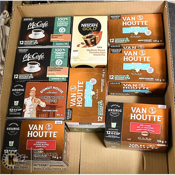 FLAT LOT OF KEURIG COFFEE PRODUCTS