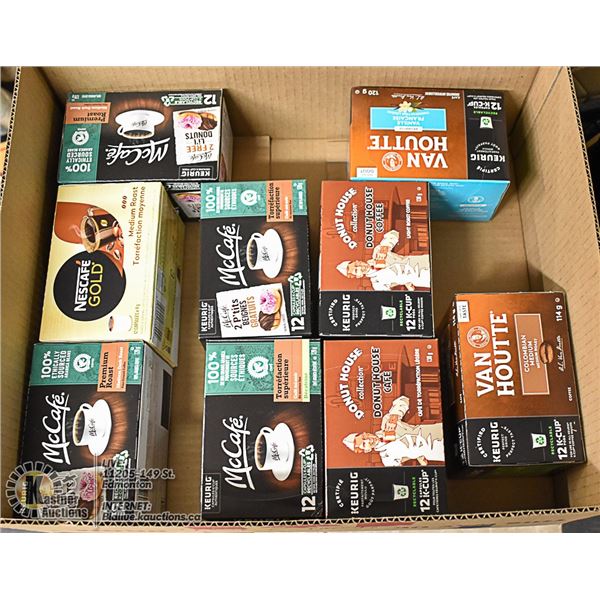 FLAT LOT OF KEURIG COFFEE PRODUCTS