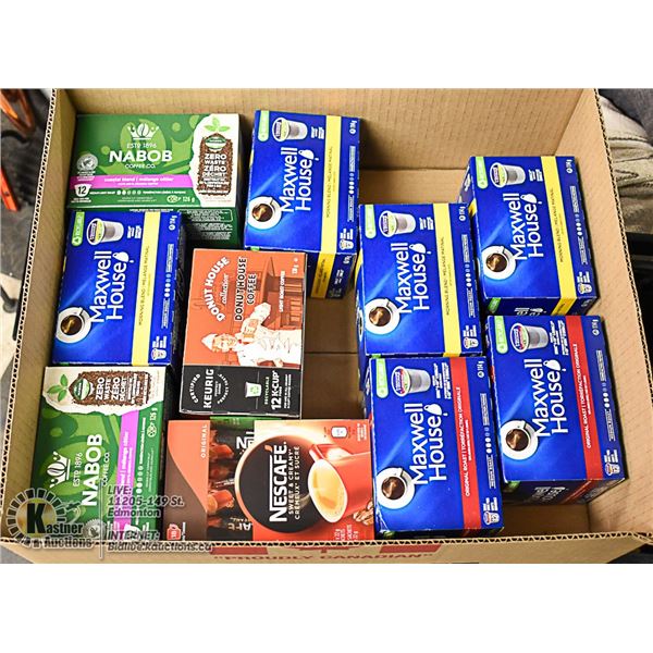 FLAT LOT OF KEURIG COFFEE PODS