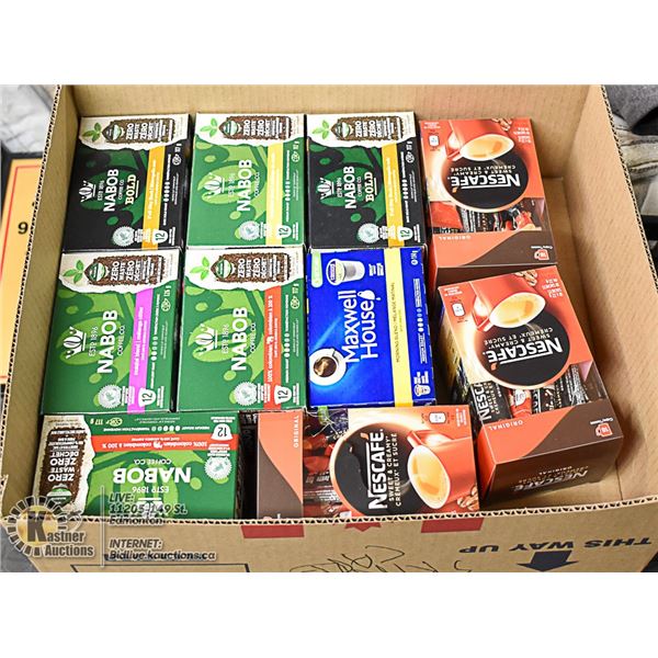FLAT LOT OF KEURIG COFFEE PODS