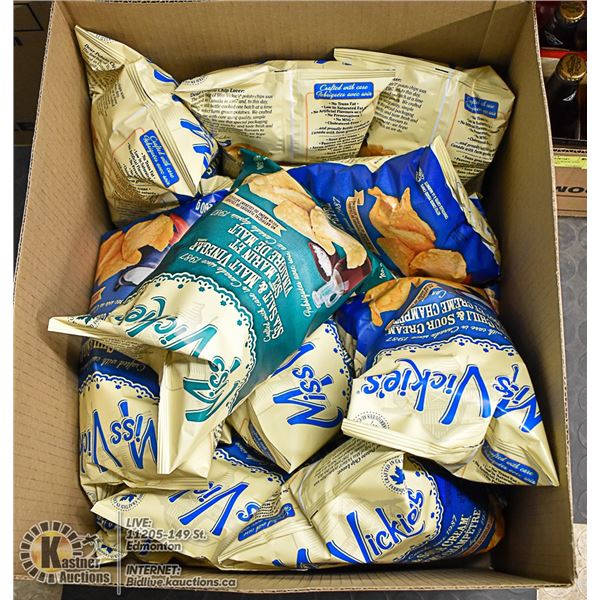 FLAT LOT OF BRAND NAME POTATO CHIPS