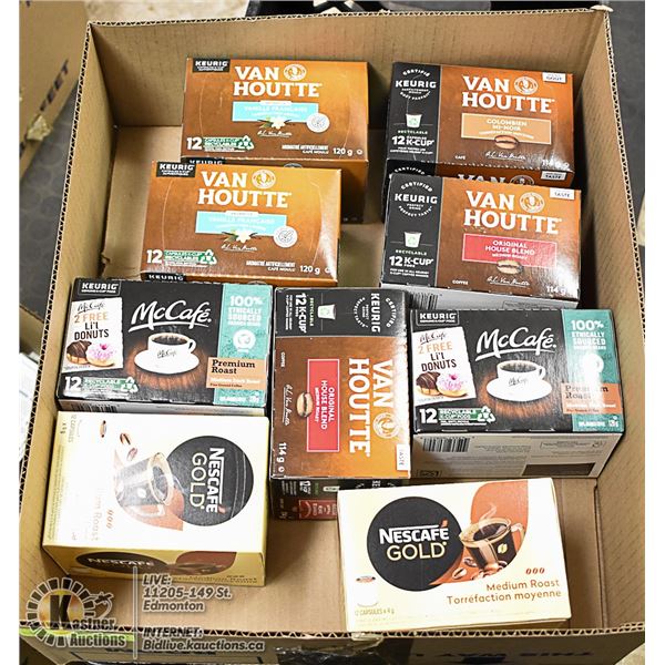 FLAT LOT OF KEURIG COFFEE PRODUCTS