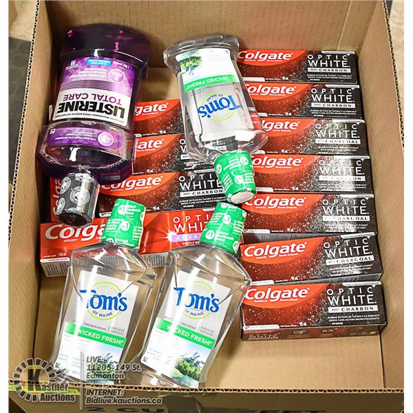 FLAT LOT OF DENTAL CARE PRODUCTS