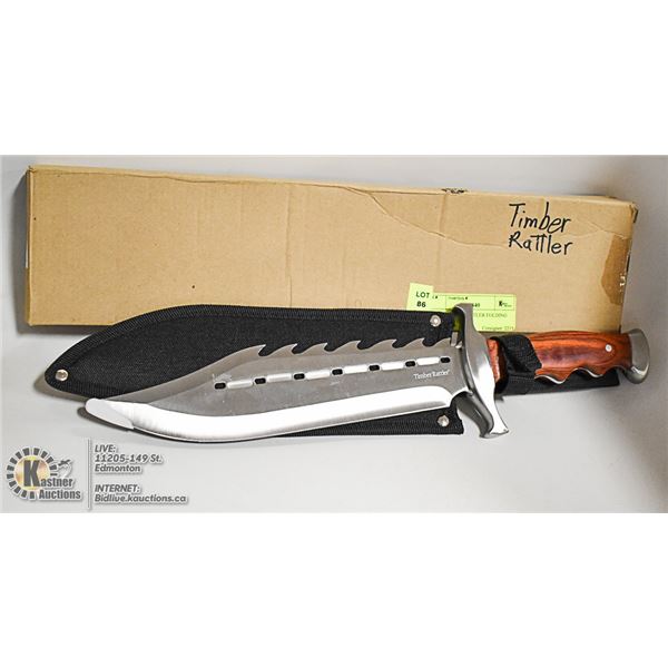 18 INCH TIBER RATTLER  KNIFE NEW IN BOX