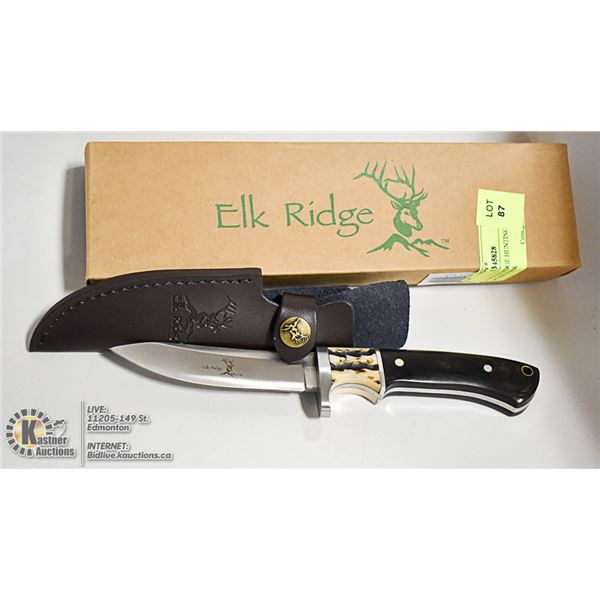 9 INCH ELK RIDGE HUNTING KNIFE 087 NEW IN BOX