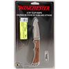 Image 1 : NEW IN PLASTIC CASE WINCHESTER CLIP KNIFE