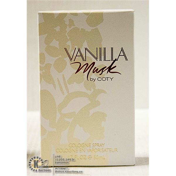 VANILLA MUSK BY COTY COLOGNE SPRAY 50ML