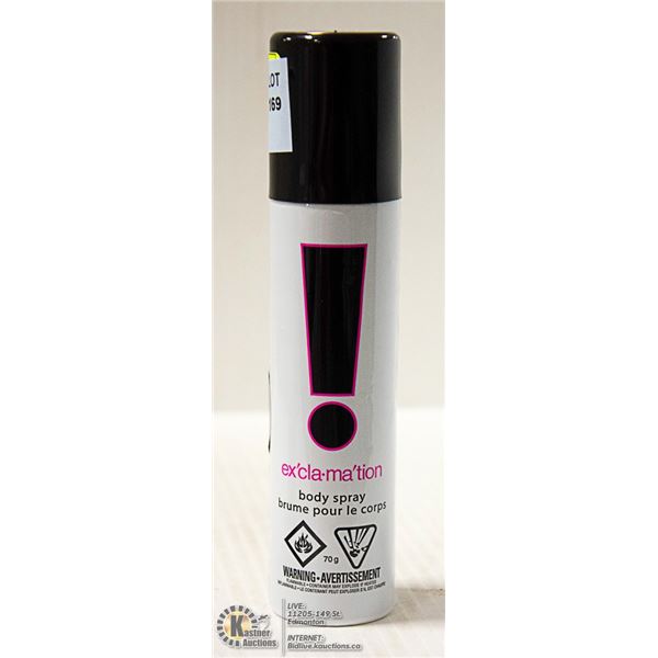 EXCLAMATION BODY SPRAY 70G